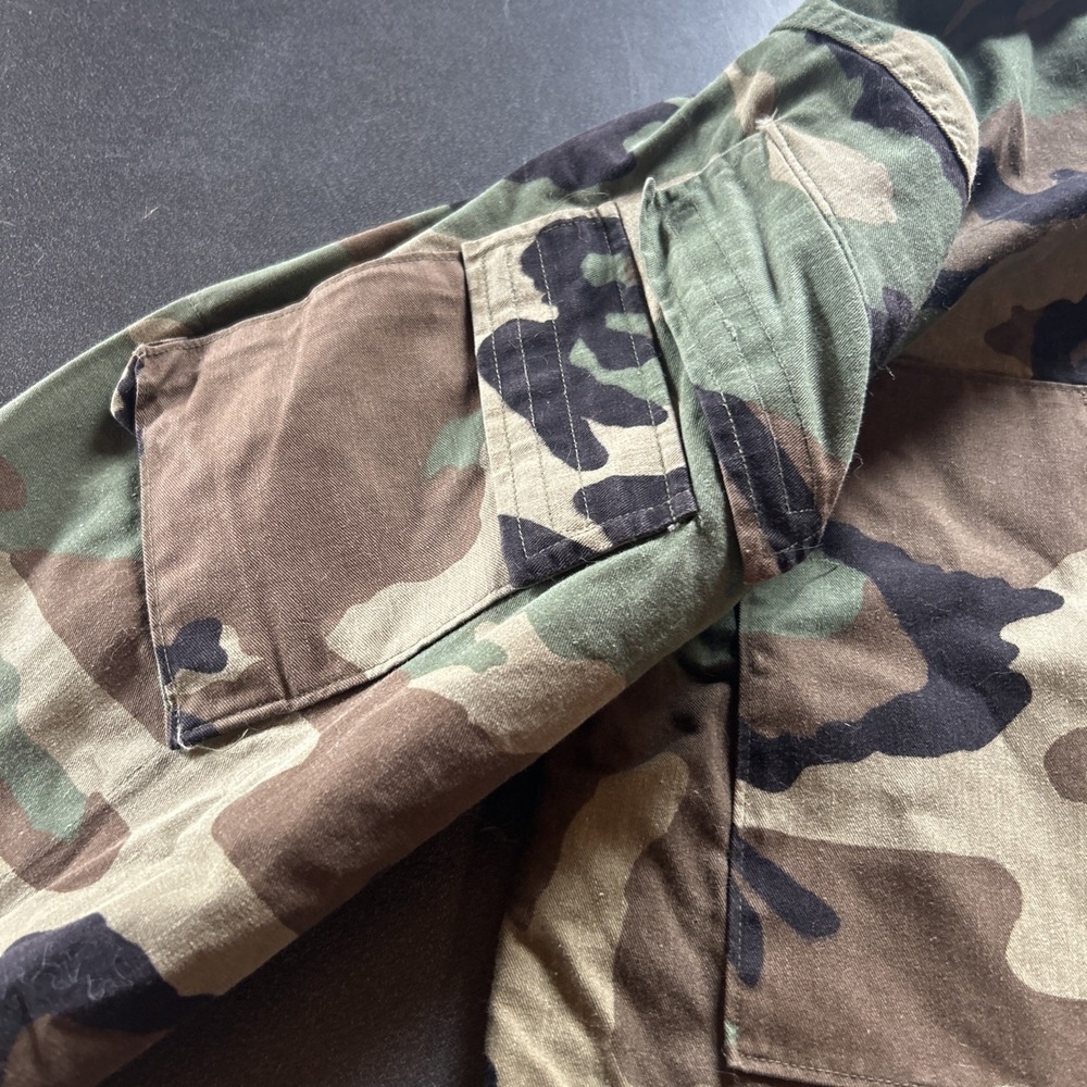 VINTAGE US Army Jacket Mens Medium M Woodland Camo Chemical Protective Lined 80s - Picture 3 of 10